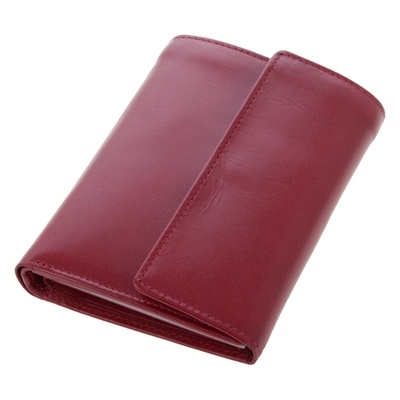 Logo trade promotional items picture of: Mauro Conti leather wallet for women, red