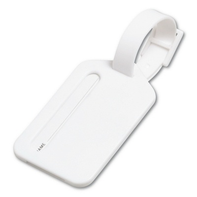 Logo trade promotional products picture of: Luggage tag, White