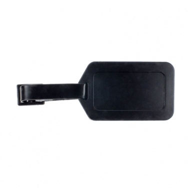 Logo trade promotional gifts picture of: Luggage tag, Black