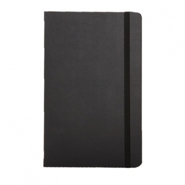Logo trade promotional gift photo of: Moleskine large notebook, lined pages, hard cover, black