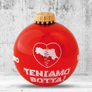 Logo trade promotional items image of: Christmas ball with 4-5 color logo 8 cm