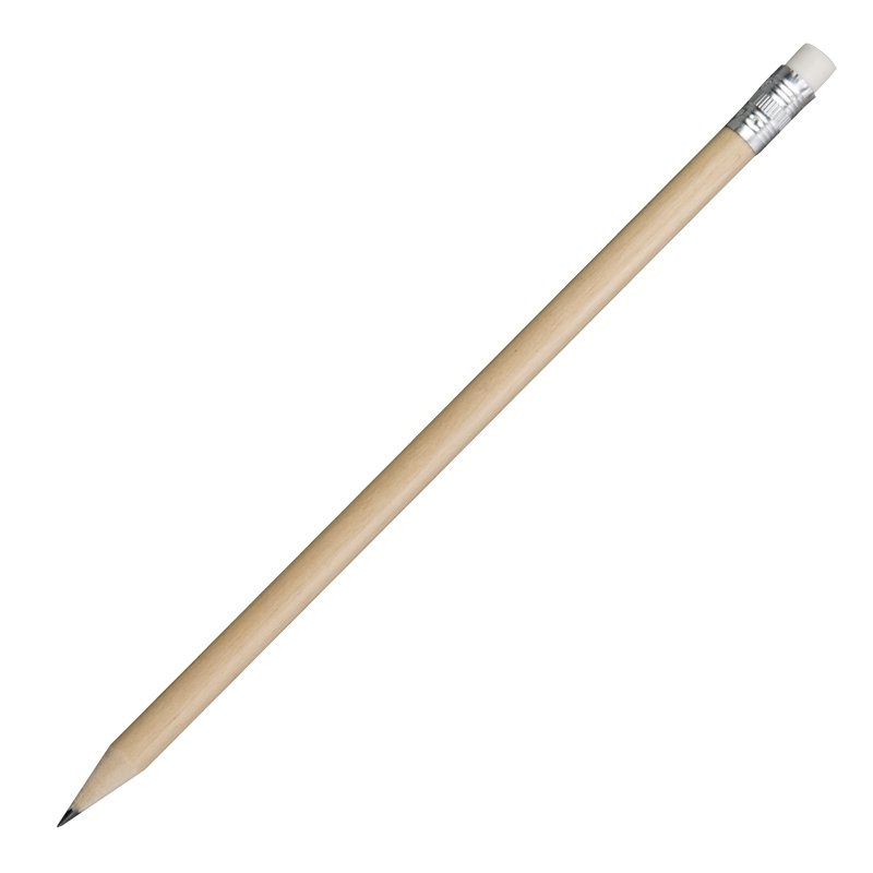 Logotrade business gift image of: Wooden pencil, ecru natural