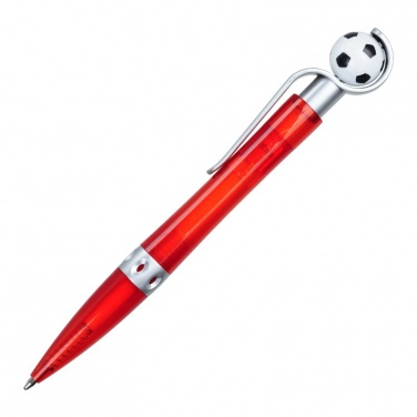Logotrade promotional product image of: Kick ballpen for Fans, red