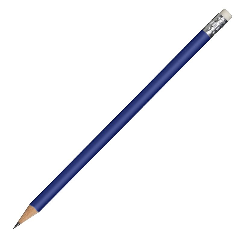 Logo trade promotional giveaways picture of: Reklaamtoode: Wooden pencil, dark blue
