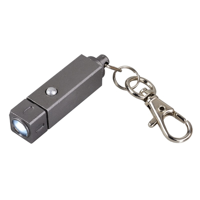 Logotrade promotional merchandise photo of: Muscle LED torch keyring, graphite