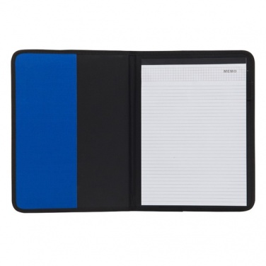 Logo trade promotional products image of: Ortona A4 folder, blue/black
