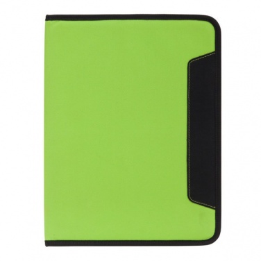 Logotrade corporate gift image of: Ortona A4 folder, green/black