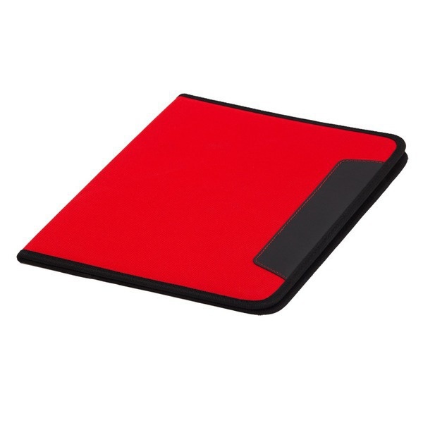 Logo trade promotional gift photo of: Ortona A4 folder, red/black