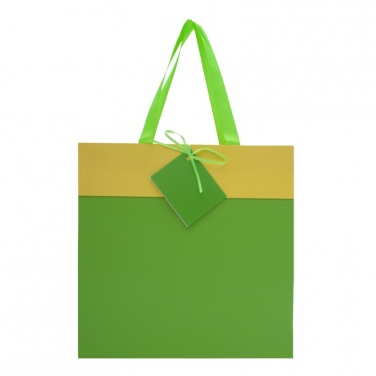 Logo trade promotional products picture of: Gift bag, green/yellow