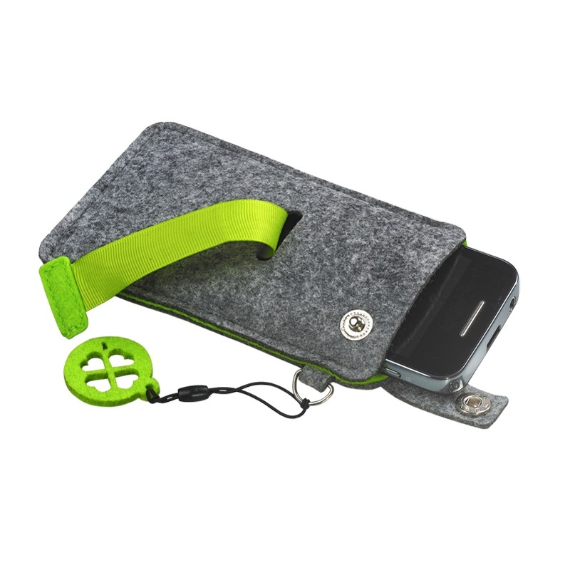 Logo trade advertising products picture of: Eco Sence smartphone case, green/grey