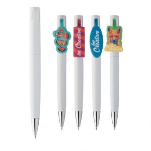 Logo trade advertising products picture of: Creaclip ballpoint pen custom made