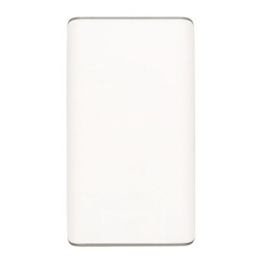 Logo trade promotional giveaway photo of: 10.000 mAh powerbank with display, white
