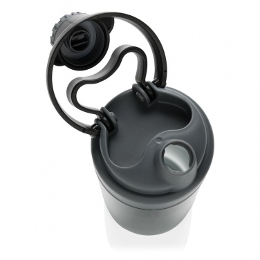 Logotrade business gift image of: Leakproof bottle with wireless earbuds, black