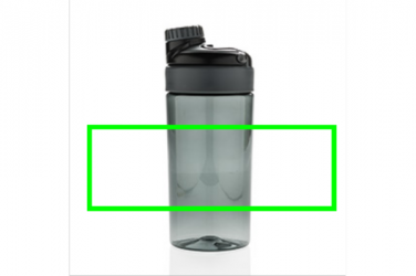 Logotrade corporate gift picture of: Leakproof bottle with wireless earbuds, black