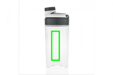 Logo trade promotional item photo of: Leakproof bottle with wireless earbuds, white