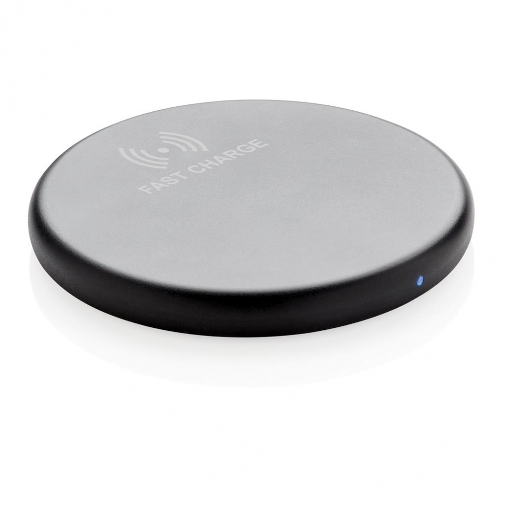 Logo trade advertising products image of: Wireless 10W fast charging pad, black