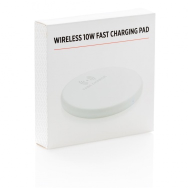 Logotrade promotional merchandise image of: Wireless 10W fast charging pad, white