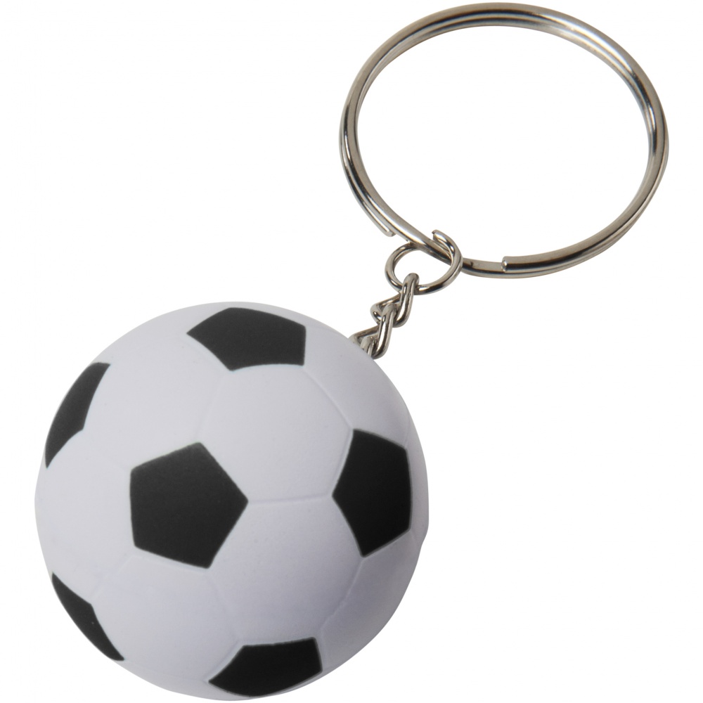 Logotrade promotional item image of: Striker football key chain, black