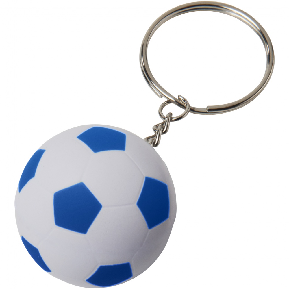 Logotrade business gifts photo of: Striker football key chain, blue