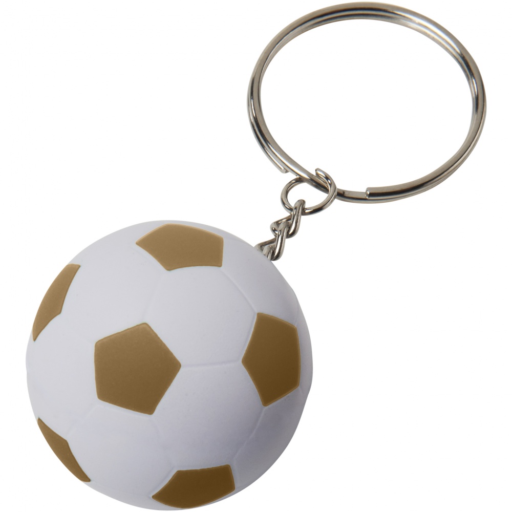Logotrade promotional item picture of: Striker football key chain, yellow