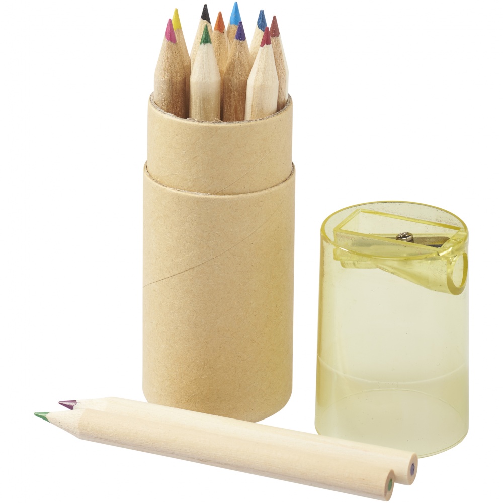 Logotrade advertising product image of: 12-piece pencil set, yellow