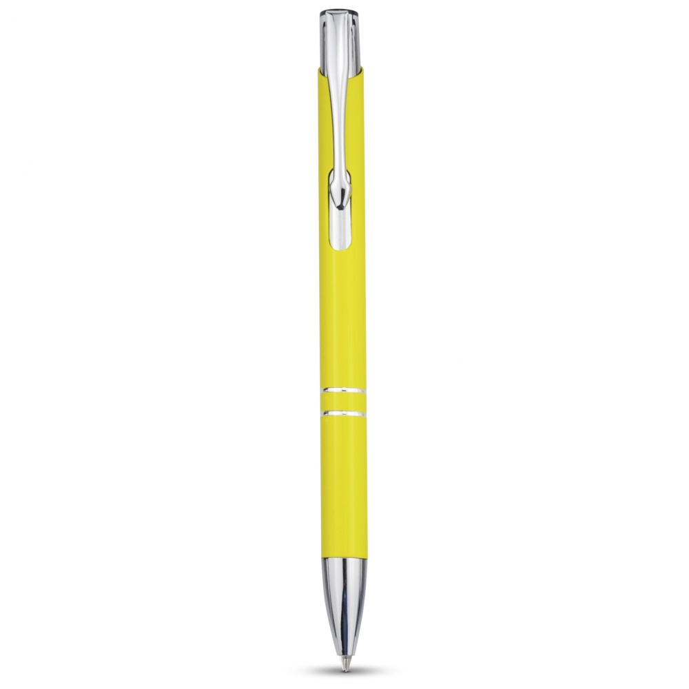 Logo trade promotional gift photo of: Moneta Ballpoint Pen, Yellow