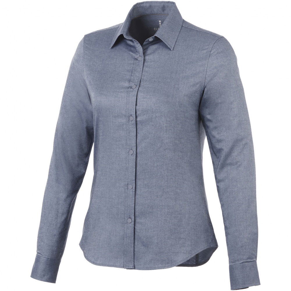 Logotrade promotional item picture of: Vaillant long sleeve ladies shirt, navy