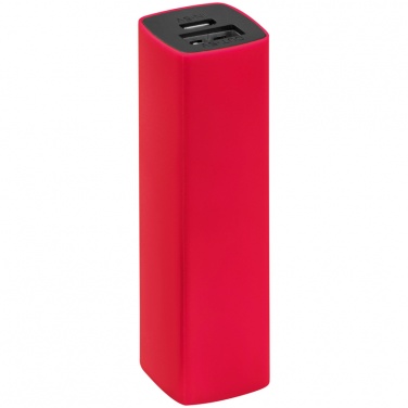 Logo trade promotional products image of: 2200 mAh Powerbank with case, Red