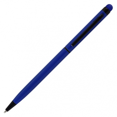 Logo trade promotional giveaways image of: Touch Top ballpen, blue