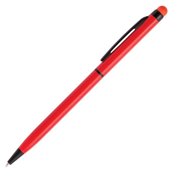 Logo trade promotional giveaway photo of: Touch Top ballpen, red