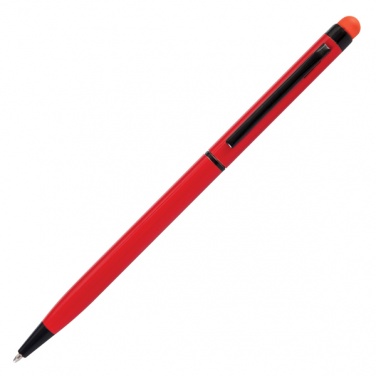 Logotrade promotional merchandise photo of: Touch Top ballpen, red