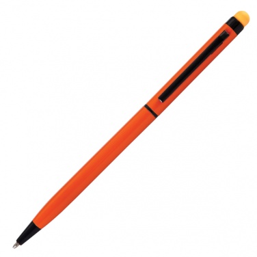 Logotrade promotional item image of: Touch Top ballpen, orange