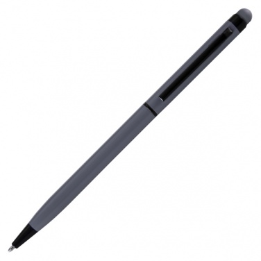 Logotrade promotional merchandise photo of: Touch Top ballpen, grey