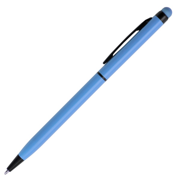 Logotrade business gift image of: Touch Top ballpen, light blue