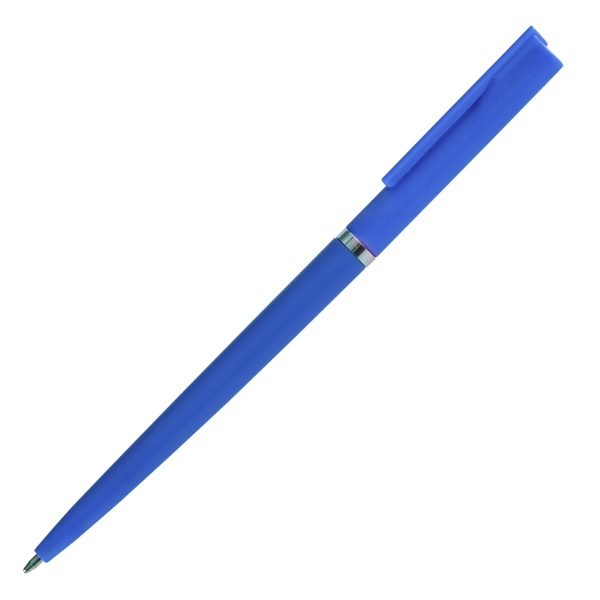 Logo trade business gifts image of: Skive ballpen, blue