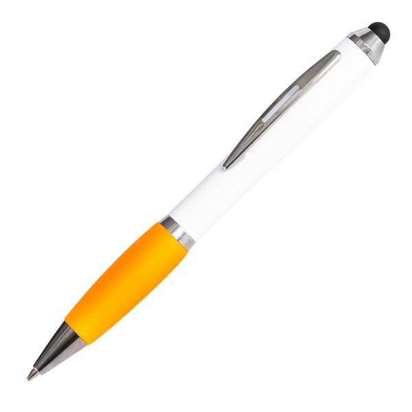 Logo trade corporate gifts image of: San Rafael touch pen, orange 