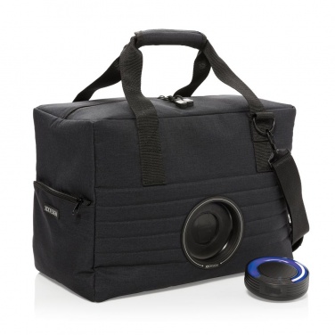 Logotrade business gift image of: Party speaker cooler bag, black