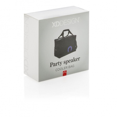 Logotrade promotional gift image of: Party speaker cooler bag, black