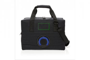Logo trade promotional item photo of: Party speaker cooler bag, black