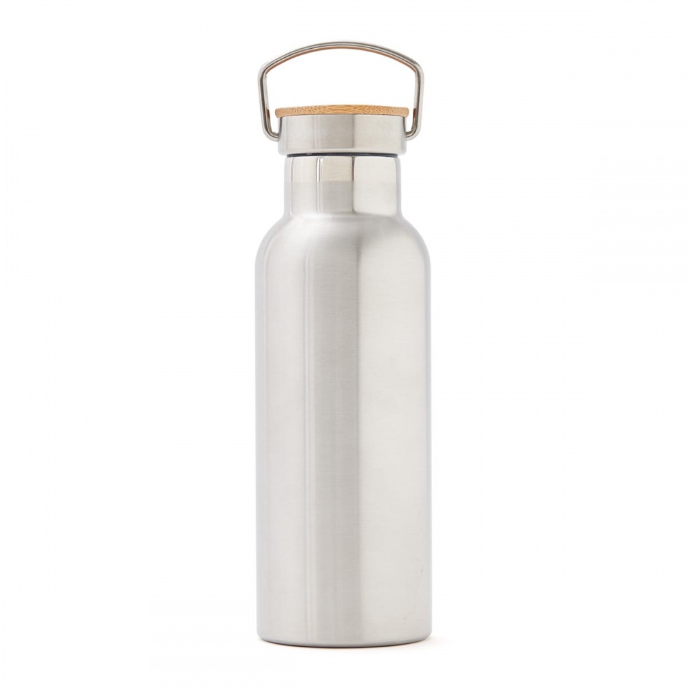 Logo trade corporate gift photo of: Miles insulated bottle, silver