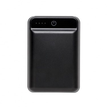 Logo trade promotional products picture of: 10.000 mAh pocket powerbank, Black