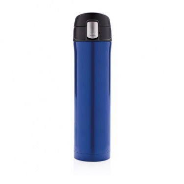 Logo trade promotional gifts picture of: Easy lock vacuum flask, blue