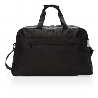 Logo trade advertising products picture of: Swiss Peak RFID duffle with suitcase opening, Black