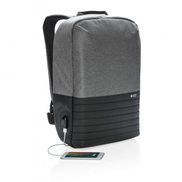 Logo trade promotional gifts image of: Swiss Peak RFID anti-theft 15" laptop backpack