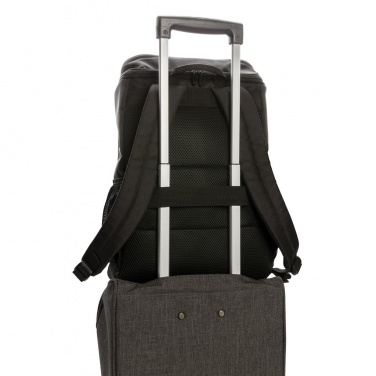 Logotrade promotional merchandise photo of: Swiss Peak RFID easy access 15" laptop backpack, Black