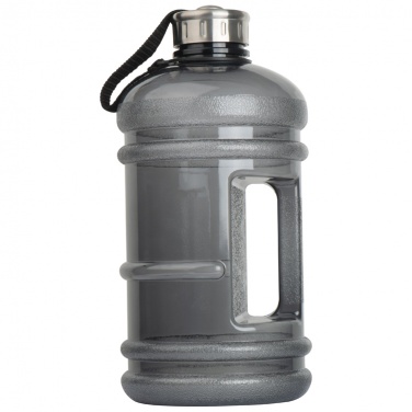 Logotrade promotional giveaway image of: Fitness dumbbell drinking bottle, black