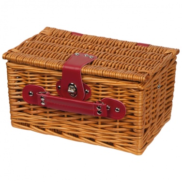 Logo trade promotional item photo of: Picnic basket with cutlery, brown