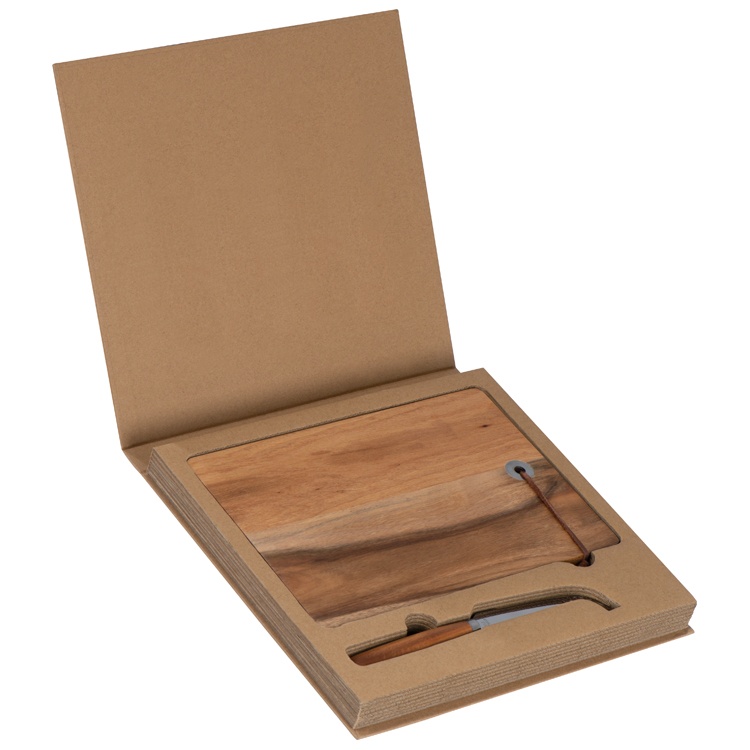 Logotrade promotional merchandise image of: Wooden board with cheese knife