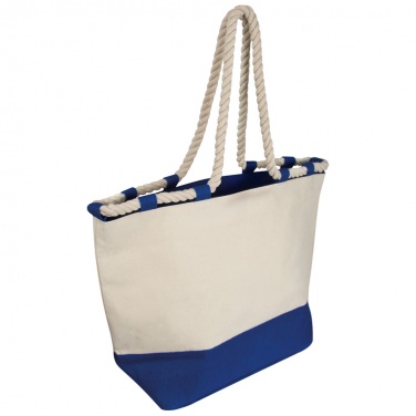 Logotrade promotional merchandise photo of: Beach bag with drawstring, blue/natural white