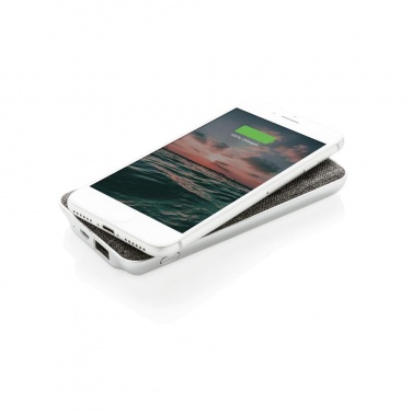 Logotrade promotional merchandise picture of: Vogue 5W wireless powerbank, grey